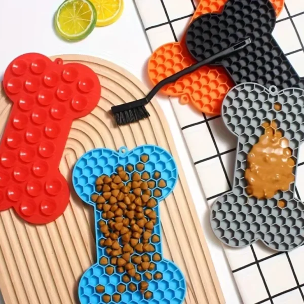 Bone Silicone Licking Pad