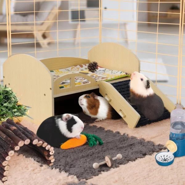 Guinea Pig Bed with Stable Stairs